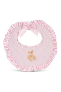 Pink Bear Bib